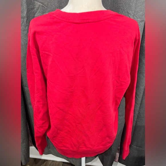 NWOT LILLY PULITZER Women's Ballad Bow Sweatshirt Size XL Red Cotton Casual Cozy - Picture 9 of 13